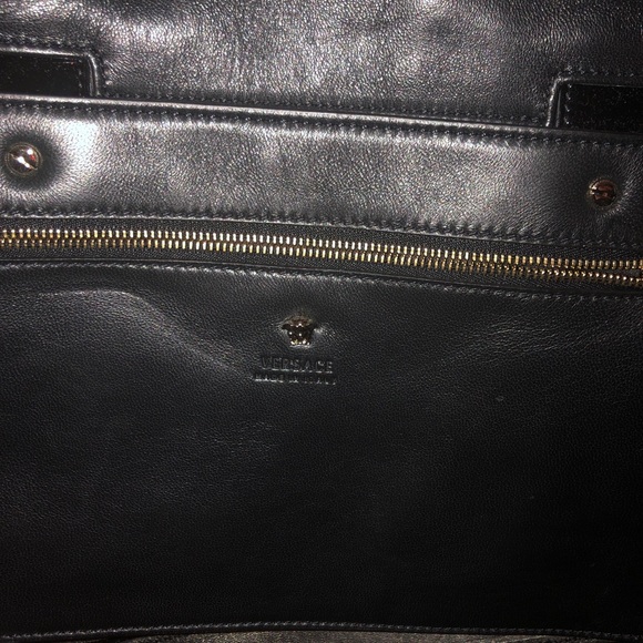 Python gold medusa versace hand bag - Picture 3 of 11